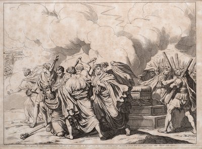 Senaattorit murhasivat Romulun, 1818. tekijältä Bartolomeo Pinelli