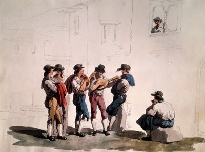 Serenade, Bartolomeo Pinelli (1781-1835), Italia tekijältä Bartolomeo Pinelli