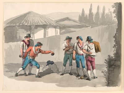 Boccia peli tekijältä Bartolomeo Pinelli