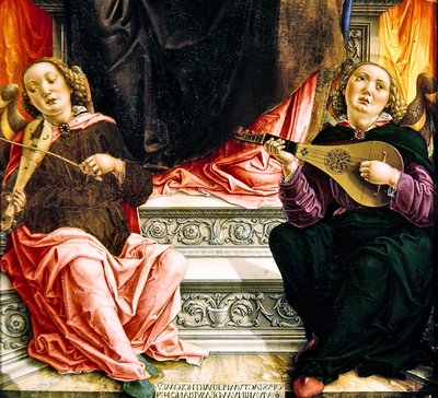 Yksityiskohta Pyhän Markuksen triptyykistä tekijältä Bartolomeo Vivarini