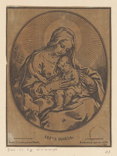 Maria Kristus-lapsen kanssa tekijältä Bartolommeo Coriolano
