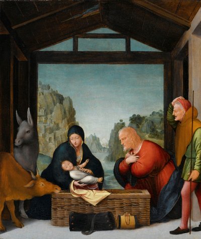 Paimenten palvonta tekijältä Bartolommeo Suardi (circle of)