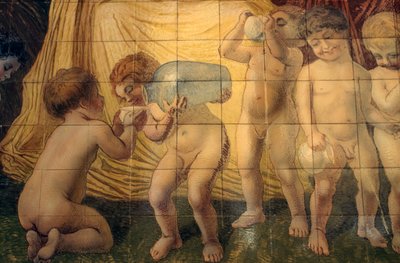 Putti juo lämpölähdevettä tekijältä Basilio Cascella