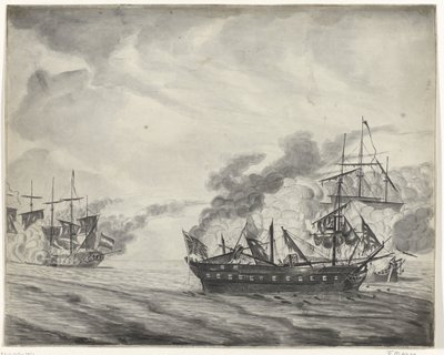 Cadizin meritaistelu 1781 tekijältä Beekman