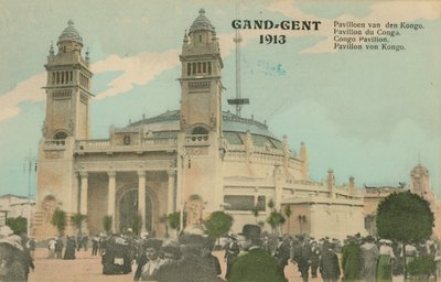 Kongon paviljonki; Gent; 1913. Postikortti lähetetty 1913. tekijältä Belgian Photographer