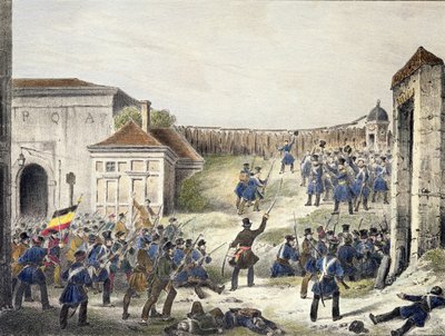 Antwerpen: Hollannin joukkojen viimeinen hyökkäys, 27. lokakuuta 1830 tekijältä Belgian School