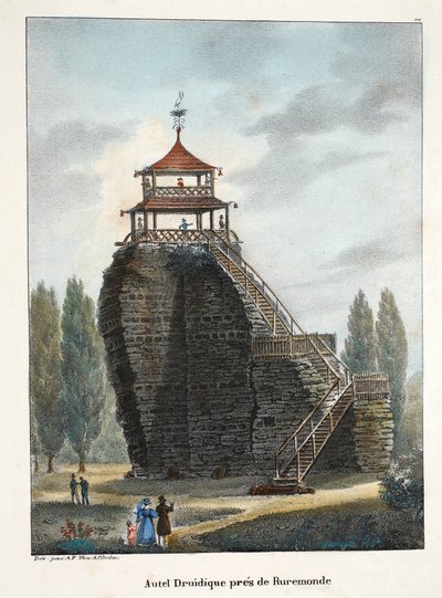 Druidialttari lähellä Roermondea, n. 1895 (valokuva) tekijältä Belgian School