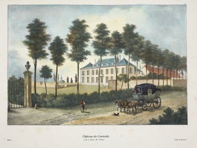 Corioulen linna, n. 1895 (fotokromi) tekijältä Belgian School