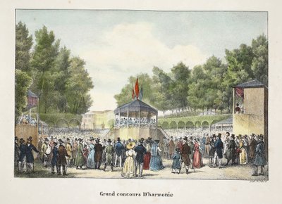 Grand Concours Dharmonie, n. 1895 (photochrom) tekijältä Belgian School