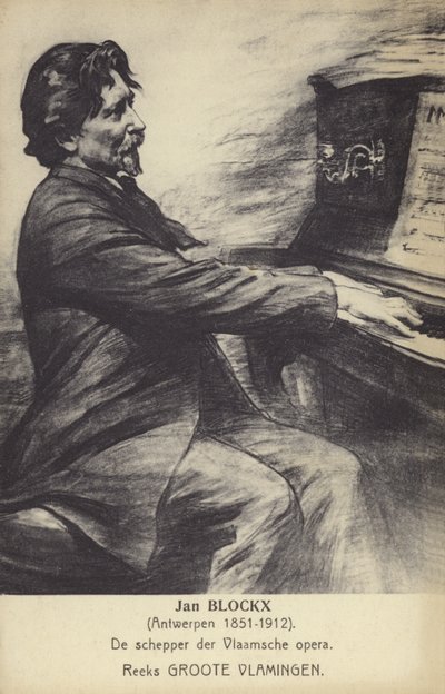 Jan Blockx, belgialainen säveltäjä, pianisti ja opettaja (1851-1912) tekijältä Belgian School