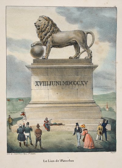 Le Lion de Waterloo, n. 1895 (valokuva) tekijältä Belgian School