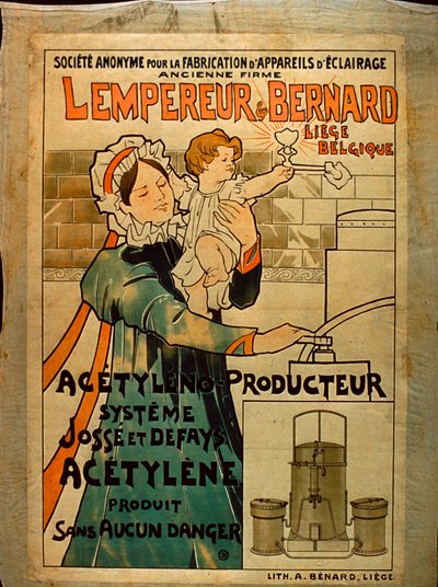 Lempereur & Bernard asetyleenivalaistus tekijältä Belgian School
