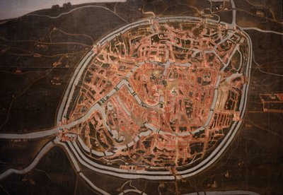 Bruggen kartta. anonyymi. 1546-1600. Yksityiskohta (maalaus) tekijältä Belgian School