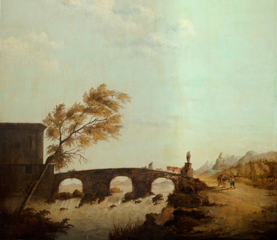 Takana toinen takahuone, kokoushuone, seinämaalauksia maalaistyylisillä maalauksilla, luultavasti vuodelta 1810, kohtaus 1 tekijältä Belgian School