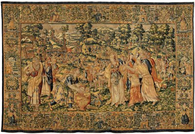 Tarina Cyrus II Suuresta, n. 1590 (kuvakudos) tekijältä Belgian School