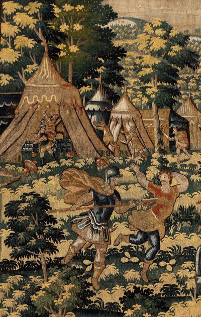 Tarina Cyrus II Suuresta, n. 1590 (kuvakudos) tekijältä Belgian School