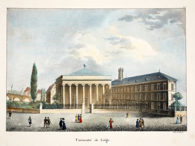Liegen yliopisto, n. 1895 (fotokromi) tekijältä Belgian School