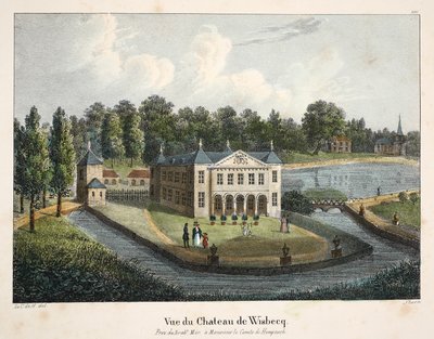 Näkymä Château de Wisbecqistä, n. 1895 (valokuva) tekijältä Belgian School