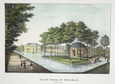 Näkymä Chateau de Sterrebeckille, n. 1895 (valokuva) tekijältä Belgian School