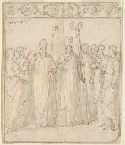 Augustinus, Ambroseus ja muut pyhät tekijältä Belisario Corenzio