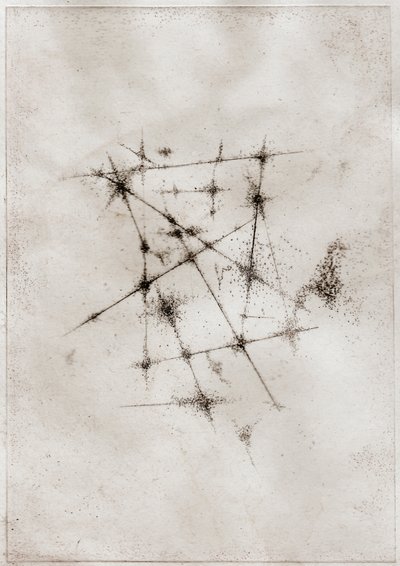 Nebula, 2018 (Kipsipiirto paperille) tekijältä Bella Larsson