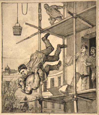 Toulousen draama, Le Petit Parisien, 1891 tekijältä Beltrand and Clair Guyot, E. Dete