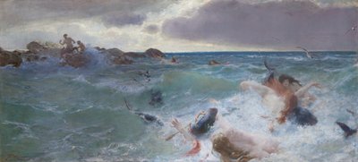 Kentaurien kosto, noin 1890 tekijältä Benes Knupfer