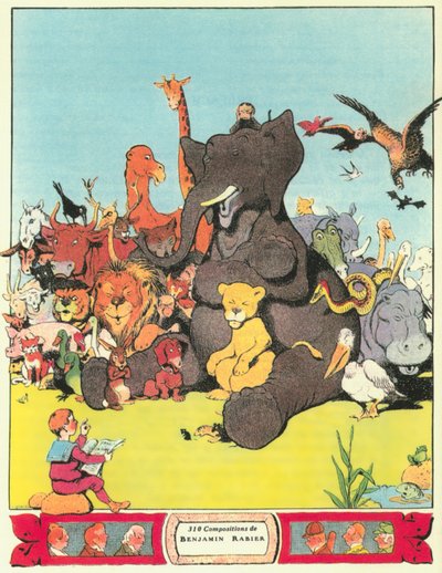 Kuvitus Jean de la Fontainen teoksesta "Fables". tekijältä Benjamin (after) Rabier