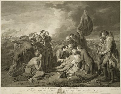 Kenraali Wolfen kuolema 1. tammikuuta tekijältä Benjamin (after) West