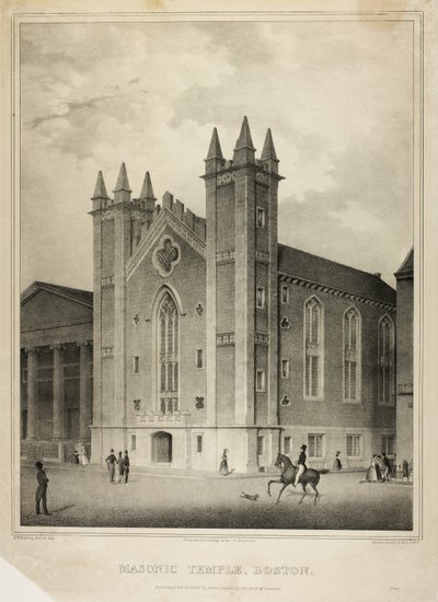 Vapaamuurarien temppeli, Boston tekijältä Benjamin F. Nutting