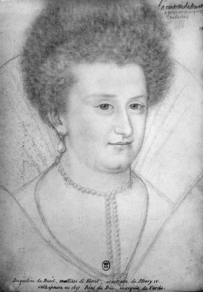 Moretin kreivitär Jacqueline de Bueil (1580-1651) muotokuva tekijältä Benjamin Foulon