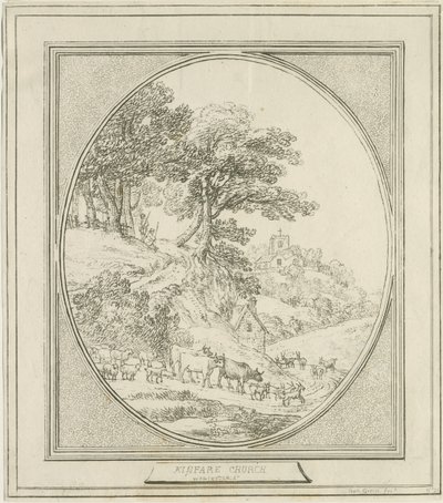Kinverin kirkko: etsaus ja [?1700-luku] tekijältä Benjamin Green
