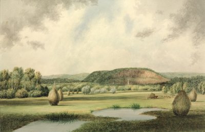 West Rock, New Haven, Connecticut, n. 1854-60 (wc paperilla) tekijältä Benjamin H. Coe