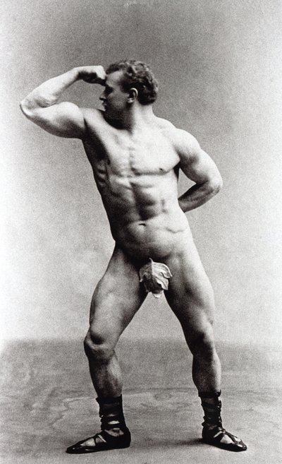 Saksalainen kehonrakentaja Eugen Sandow tekijältä Benjamin J. Falk