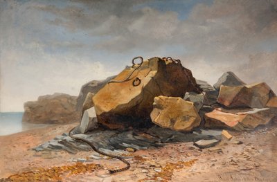 Rantakuvaus, Marazion, Cornwall, 1860. tekijältä Benjamin Johnson