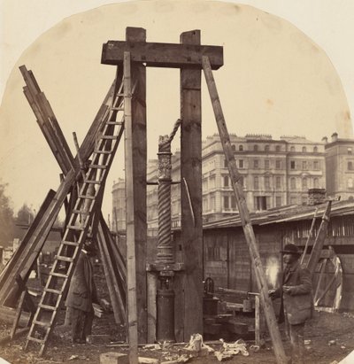 Vuoden 1862 kansainvälisen näyttelyn rakentaminen South Kensingtonissa, 1862 (kuva) tekijältä Benjamin L. Spackman