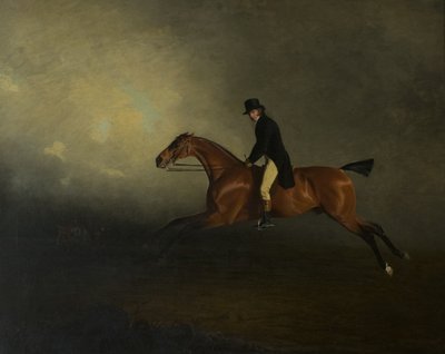 Archibald Kennedy, Cassillisiksen 12. jaarli, myöhemmin Ailsan ensimmäinen markiisi, ratsastaa tulitikkua Culzeanista Glasgowiin tekijältä Benjamin Marshall