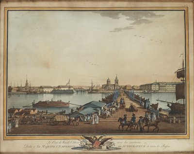 Vaihtosilta Vasilievsky-saarella, 1799 tekijältä Benjamin Paterssen
