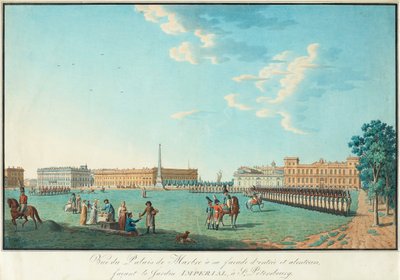 Marmoripalatsi Pietarissa, n. 1800 tekijältä Benjamin Paterssen