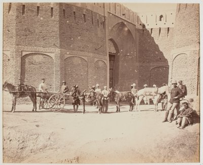 Durani Gate, Heyland Cart ja Pack Mules, esittelyssä erilaisia pakkaussatulat, Kandahar tekijältä Benjamin Simpson