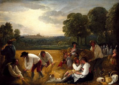 Sadonkorjuu Windsorissa Benjamin West, PRA tekijältä Benjamin West