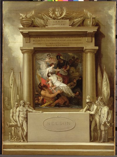 Monumenttiprojekti, "Nelsonin apoteoosi" tekijältä Benjamin West