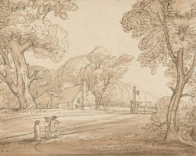 Road kohtaus Windsor Forestissa tekijältä Benjamin West