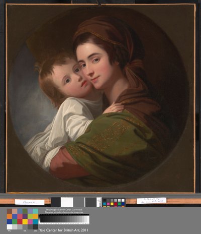 Taiteilijan vaimo Elizabeth ja heidän poikansa Raphael tekijältä Benjamin West