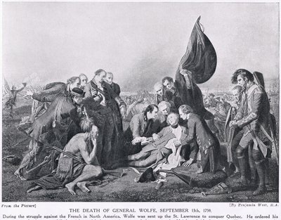 Kenraali Wolfen kuolema, 13. syyskuuta 1759, kuva 