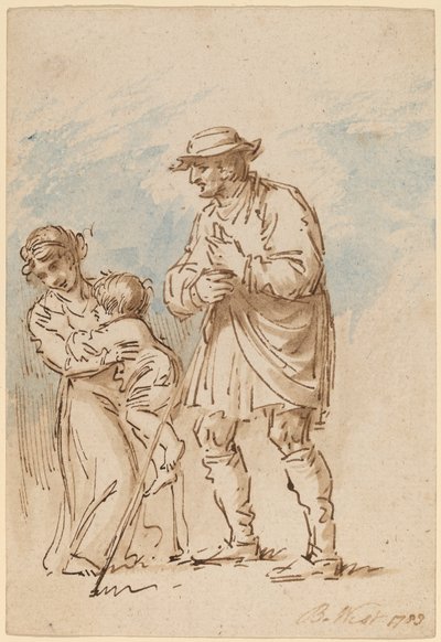 Vagabond-perhe [recto] tekijältä Benjamin West