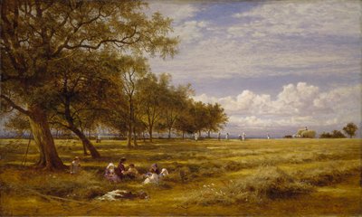 Englantilainen heinäkenttä, 1878 tekijältä Benjamin Williams Leader