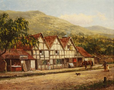 Vanha sepänliike, Great Malvern, 1871 tekijältä Benjamin Williams Leader