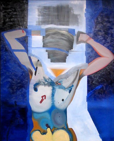 Homme libre, 2006 (öljy ja akryyli kankaalle) tekijältä Benoit Erwann Boucherot