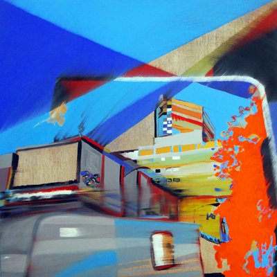 Overlandscape : Meksiko 2, 2016 (öljy kankaalle) tekijältä Benoit Erwann Boucherot